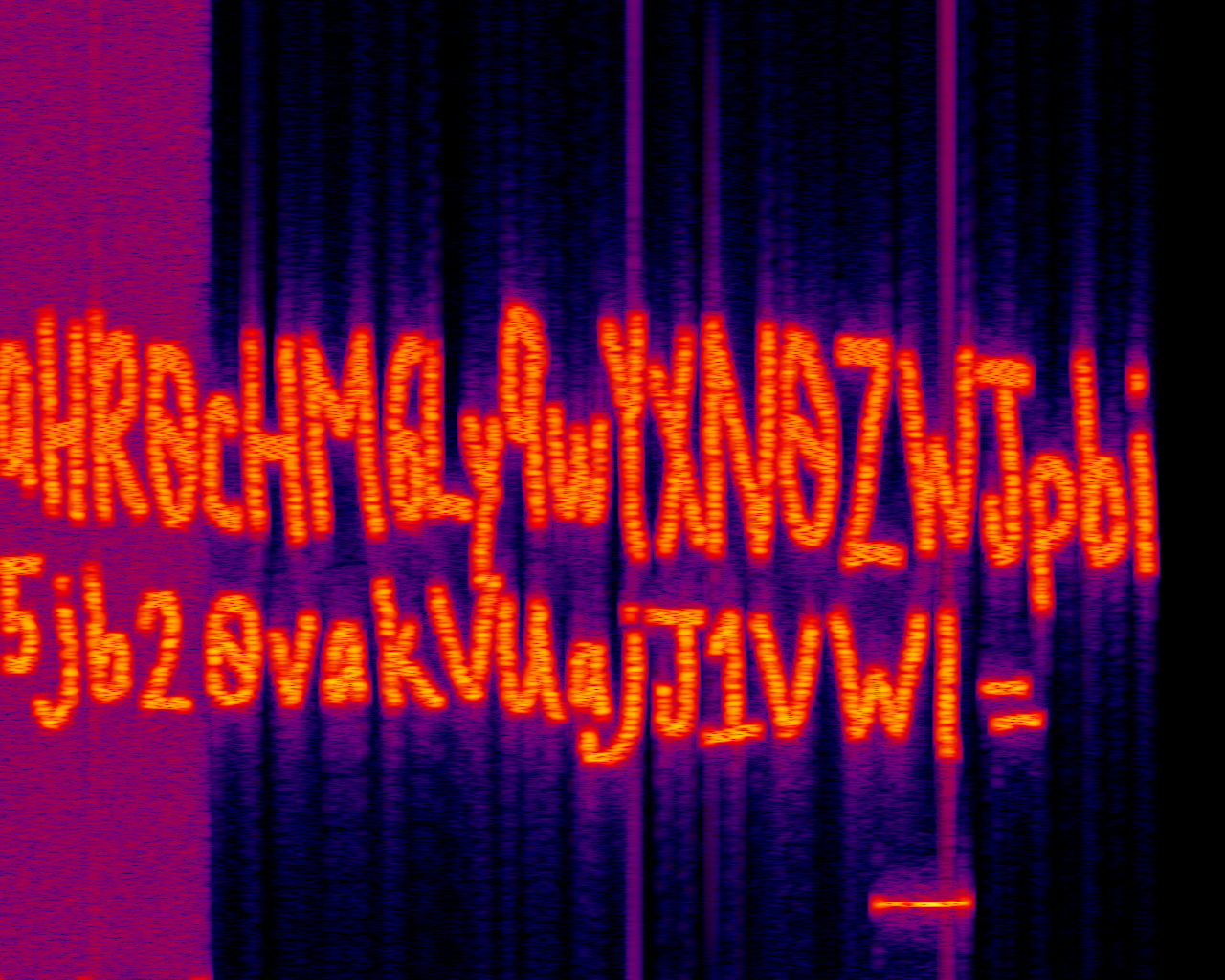 The decoded WAV file
